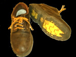 schuhe für den landsitz - qualitaets-oberleder, griffige sohle